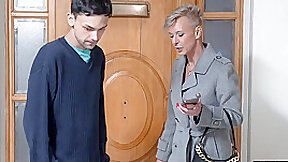 VIP4K. Mature dominant dame is fucking her friend’s obedient offspring
