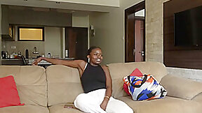 Amateur Ebony Teen Tight Pussy Stretched Wide At Fake Bikini Casting