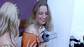 Electra, blonde with big natural tits fucked on the bed - MMM100