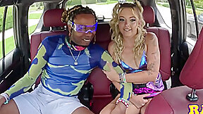 Blonde Raver Sucks And Fucks Black Boyfriends Cock In Uber Bbc