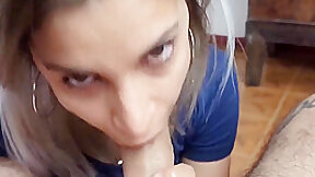 Amazing Blowjob. Cum Swallow