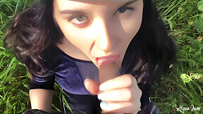Alyssa Quinn In Cum Deep In My Throat Pov Blowjob In Nature
