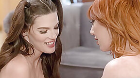 GIRLSWAY - Busty Redhead MILF Lauren Phillips Seduces Stepdaughter Fiona Frost Into Nudist Lifestyle