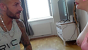 Chubby German amateur slut fucks the gym teacher